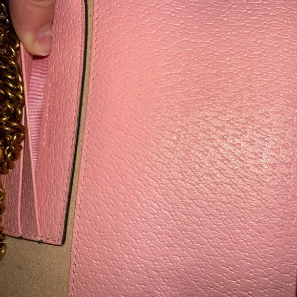 Gucci Pink Leather crossbody with bamboo - Picture 6 of 6